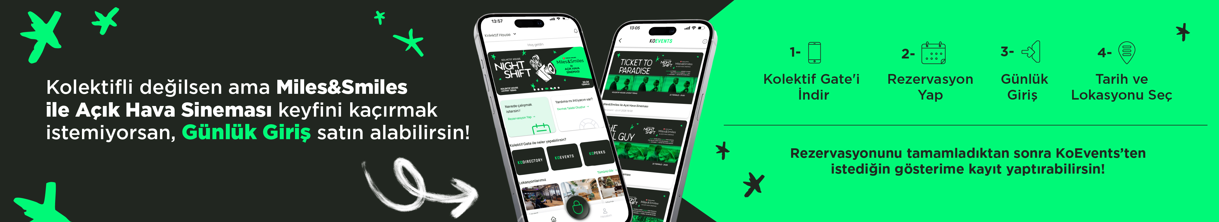 Kolektif House Night Shift açık hava sineması — Günlük Giriş